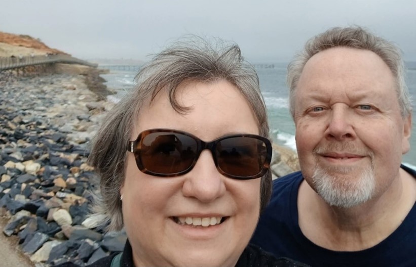 Image of lady and man on trail