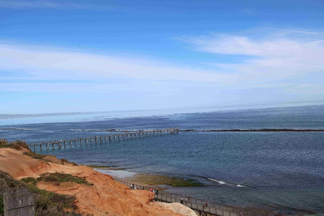 Image of base trail and sea