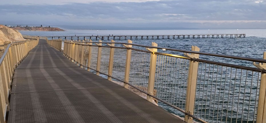 Image of trail guard rail