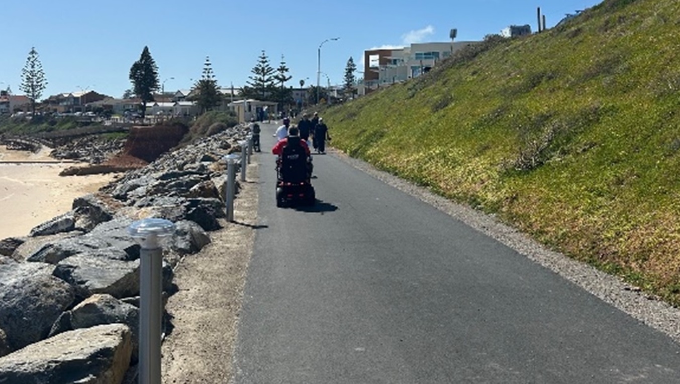 Image of dog on trail