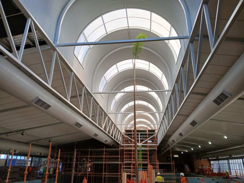 New roof after scaffold removal