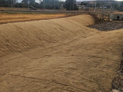 Closer view of the jute matting